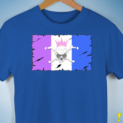 Drag Pride Pirate Flag Premium Unisex T-Shirt - Royal Blue